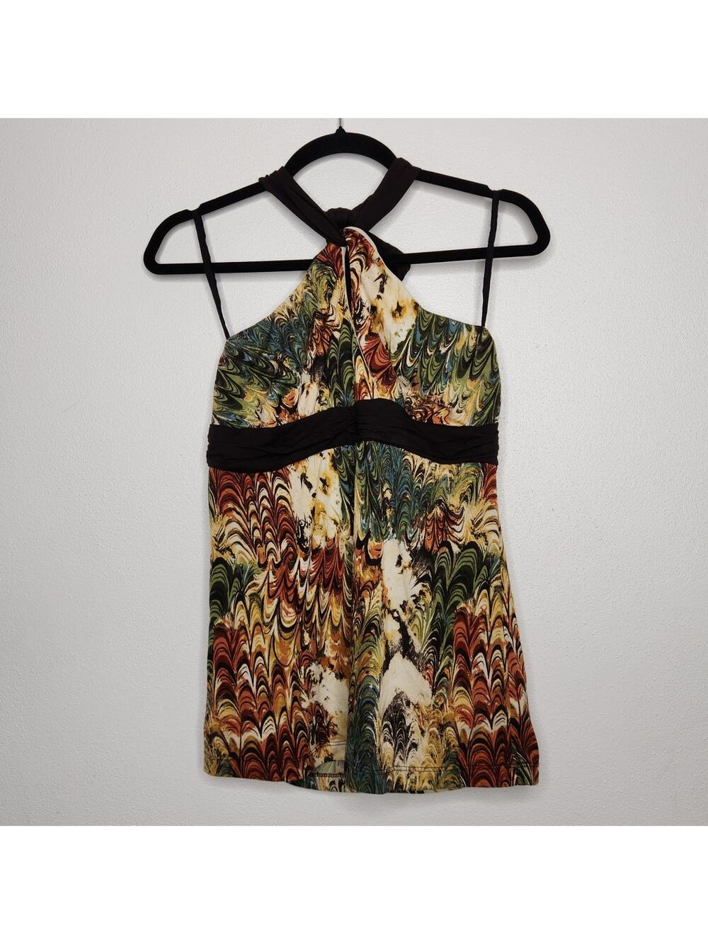 NWT Vintage Y2k Studio Y Small Art Fairy Whimsy Nature Halter Tank Babydoll